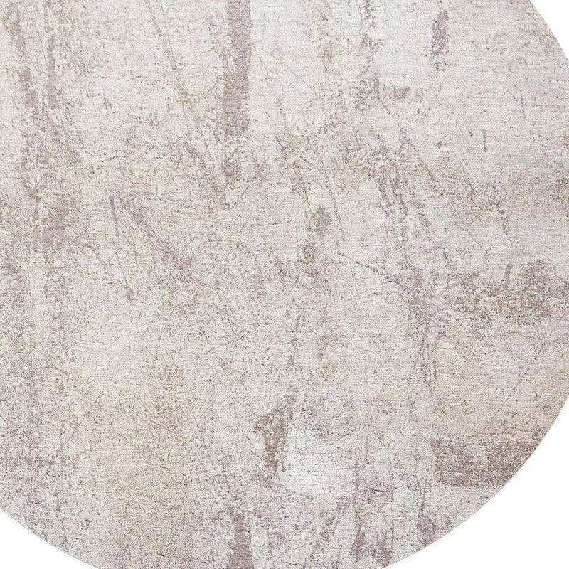 10' Gray And White Abstract Washable Round Rug With UV Protection Homeroots Home Decor