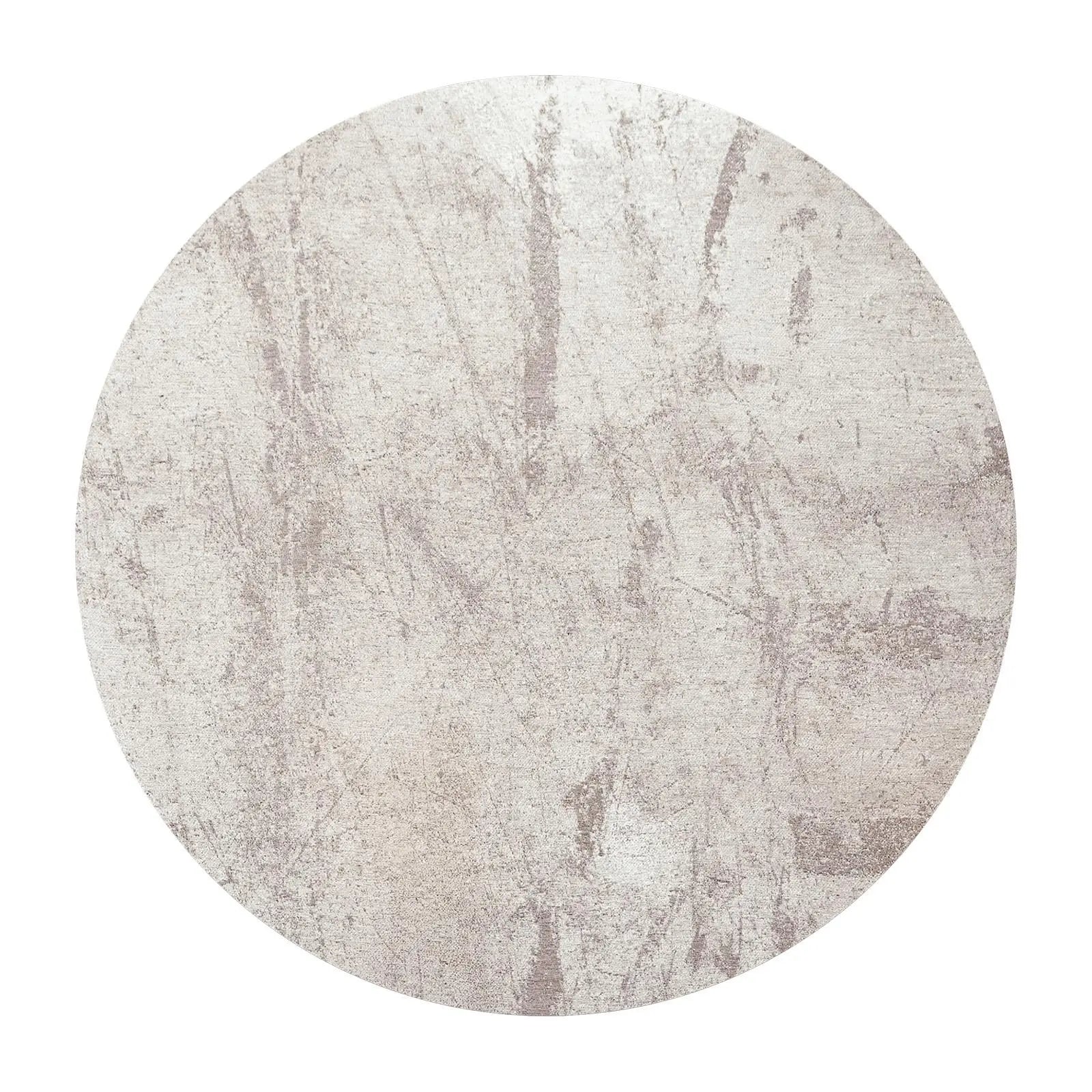 10' Gray And White Abstract Washable Round Rug With UV Protection Homeroots Home Decor