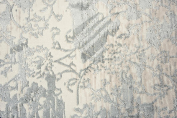 10' Gray Cream And Beige Trellis Area Rug Homeroots Home Decor