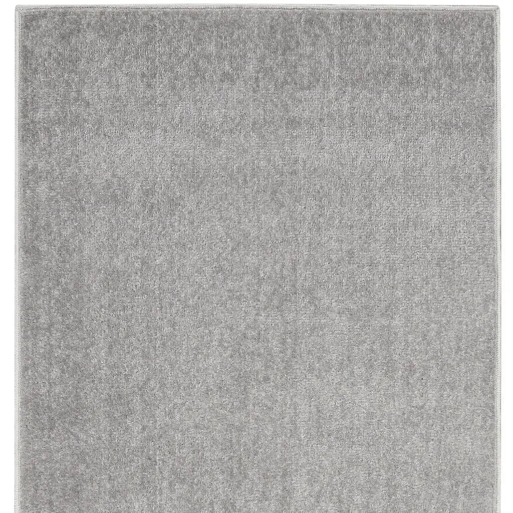 10' Gray Indoor Outdoor Runner Rug - GreatEagleInc