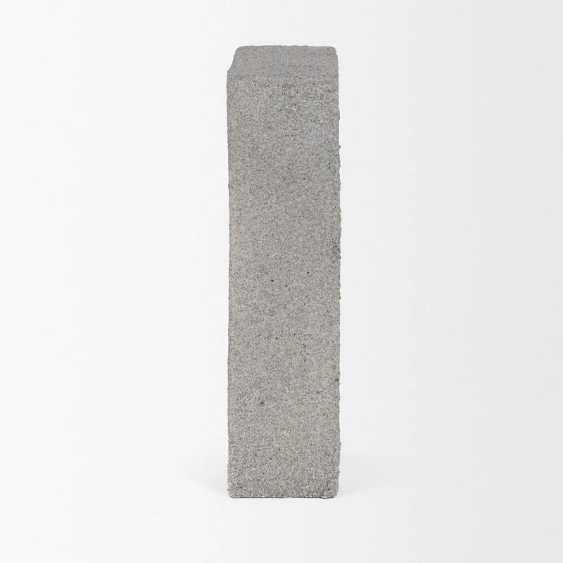 10" Gray Resin Tabletop Sculpture Homeroots Home Decor