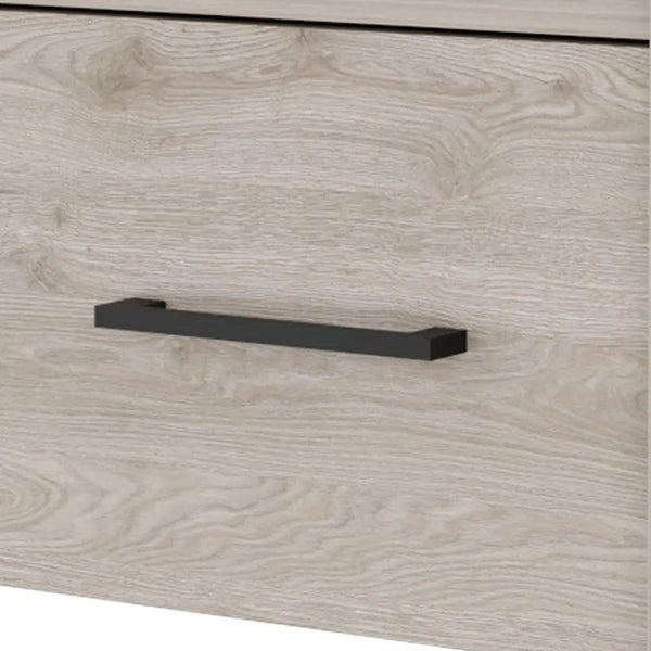 10" Gray Wood One Drawer Floating Nightstand Homeroots Bed & Bath