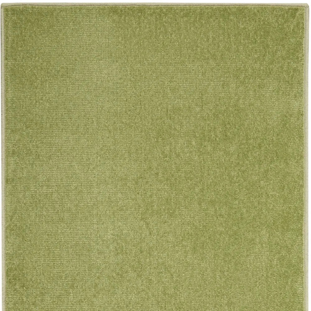 10' Green Indoor Outdoor Runner Rug Homeroots Outdoor