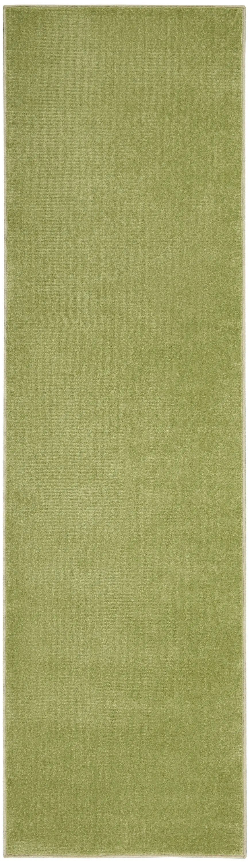 10' Green Indoor Outdoor Runner Rug Homeroots Outdoor