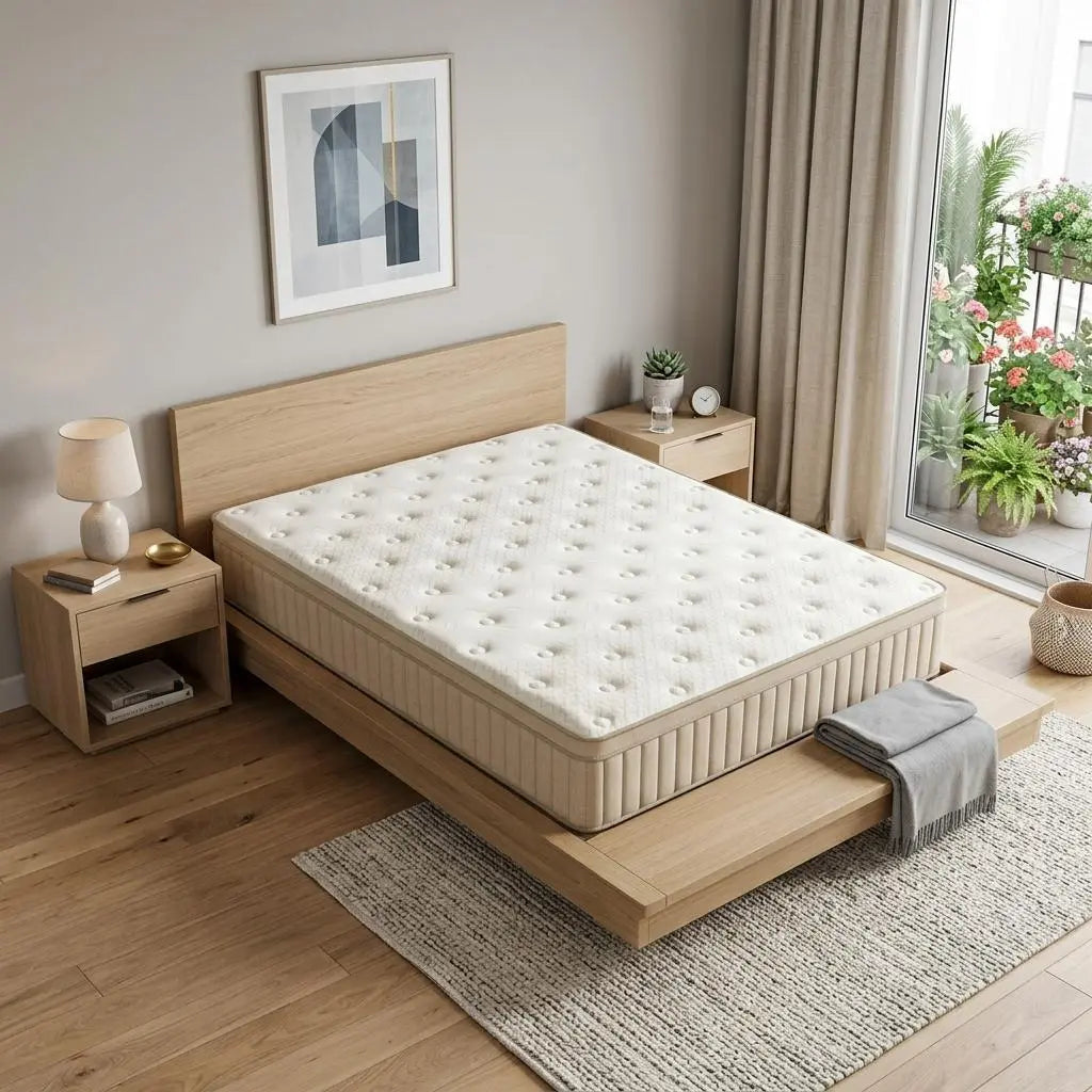 10" King Gel Memory Foam Hybrid Mattress Homeroots Bed & Bath