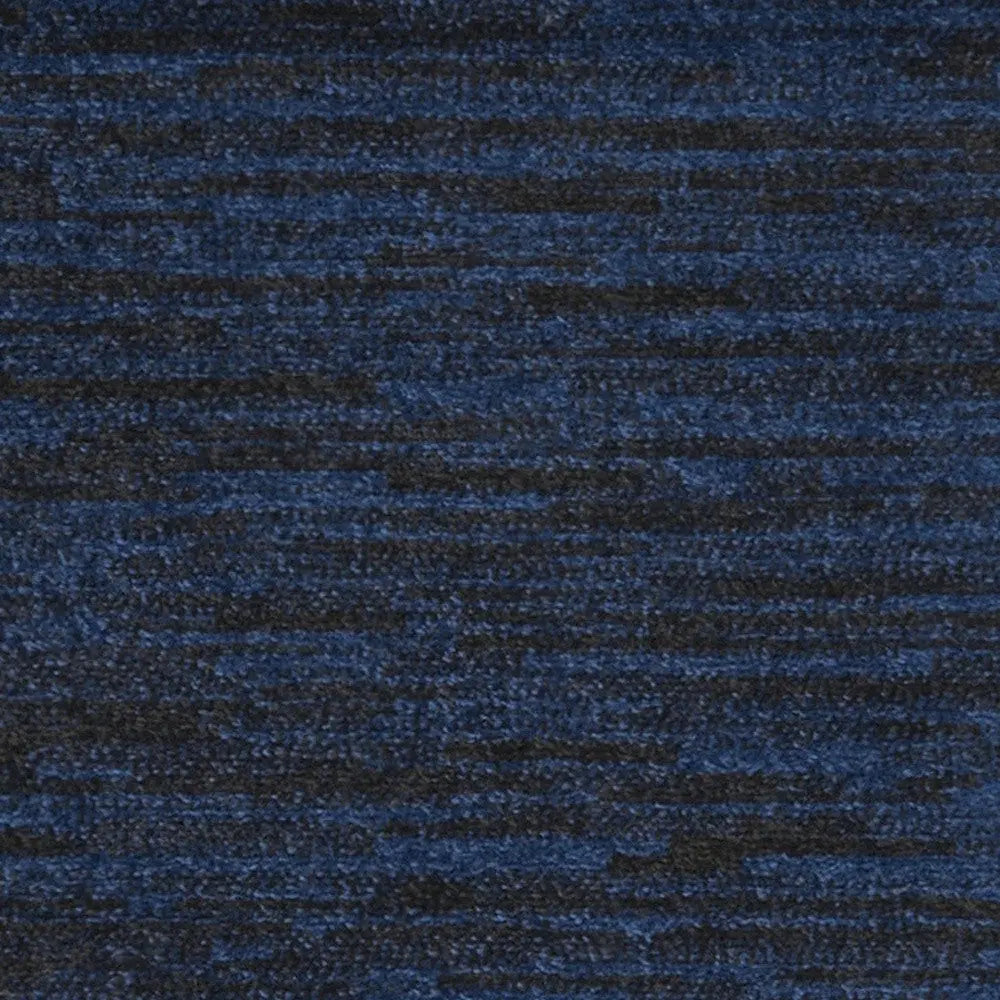 10' Midnight Blue Indoor Outdoor Runner Rug Homeroots Outdoor