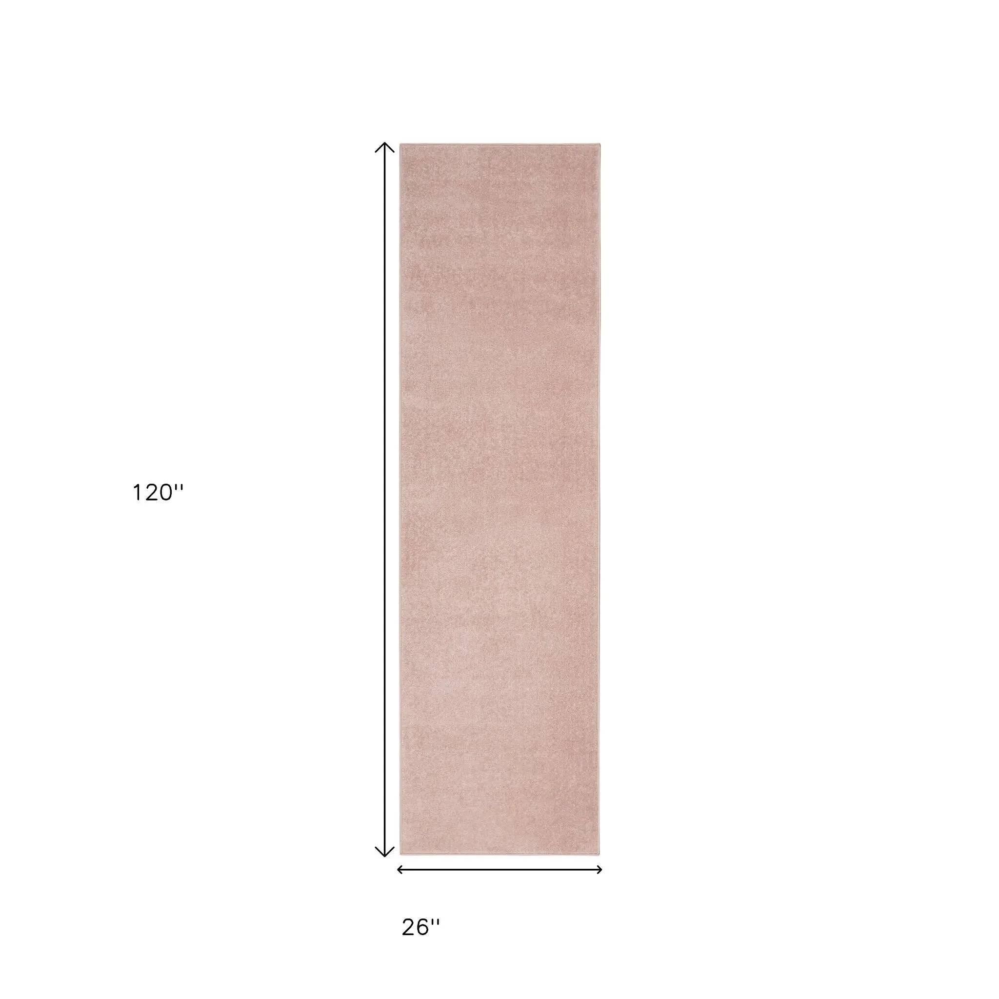 10' Pink Indoor Outdoor Runner Rug - GreatEagleInc