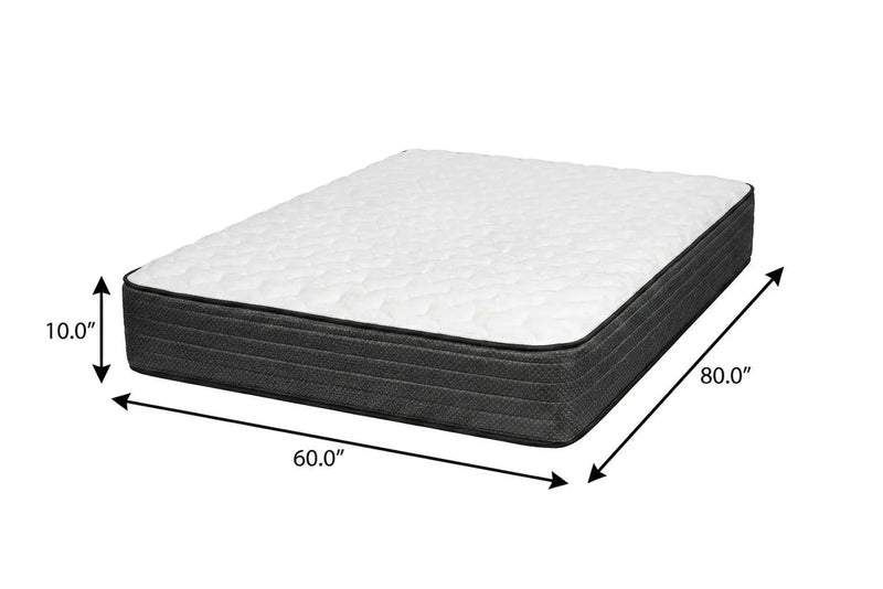 10" Queen Foam Medium Hybrid Mattress Homeroots Bed & Bath