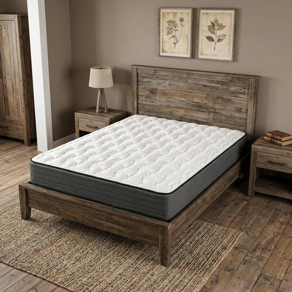 10" Queen Foam Medium Hybrid Mattress Homeroots Bed & Bath