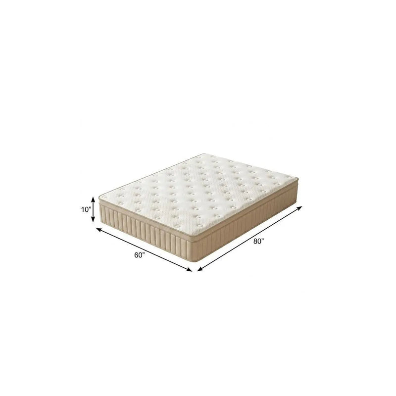 10" Queen Gel Memory Foam Hybrid Mattress Homeroots Bed & Bath