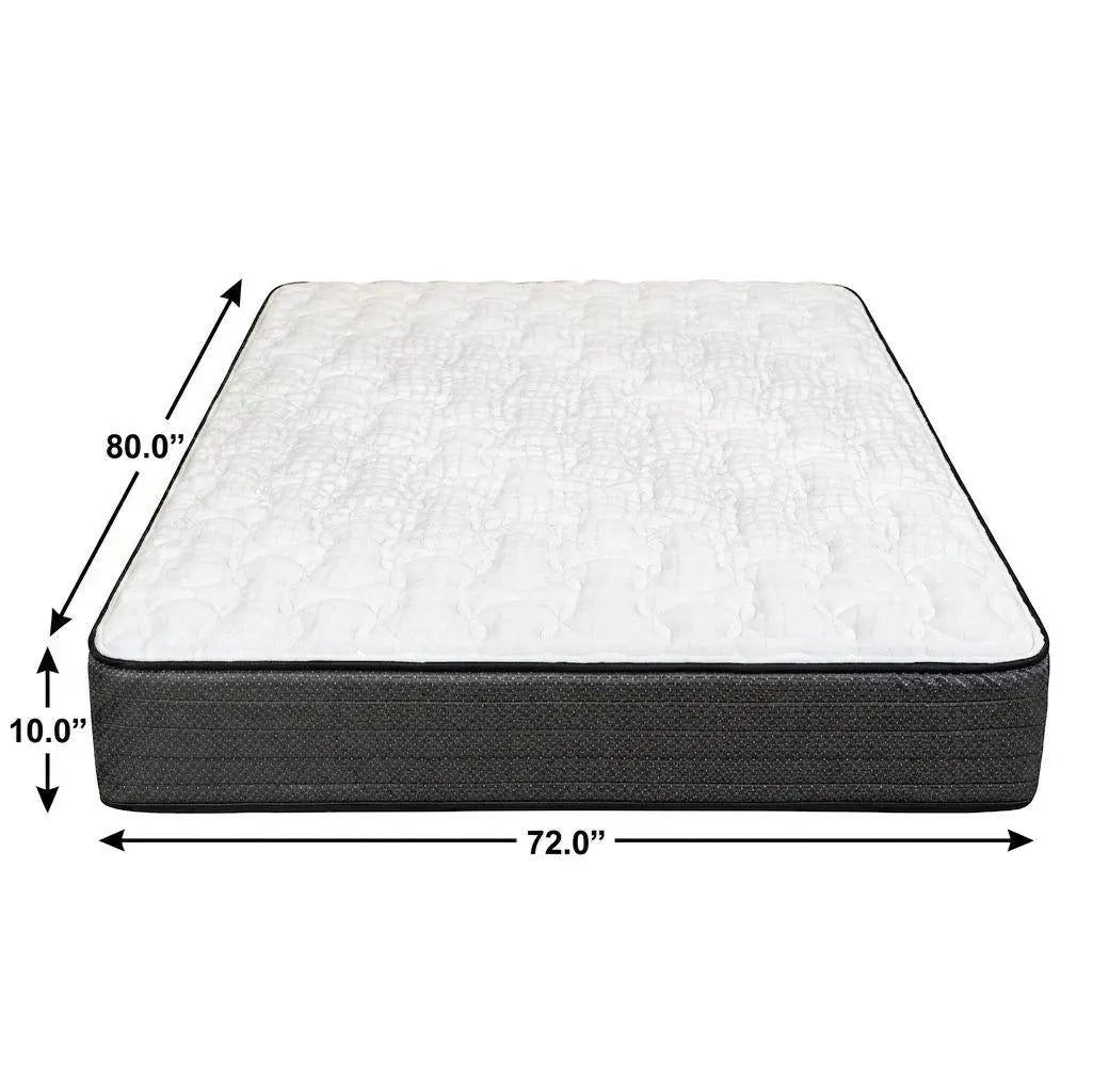 10" RV King 72 x 80 Foam Firm Hybrid Mattress Homeroots Bed & Bath