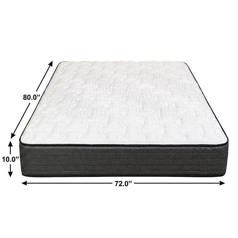 10" RV King 72 x 80 Foam Firm Hybrid Mattress Homeroots Bed & Bath