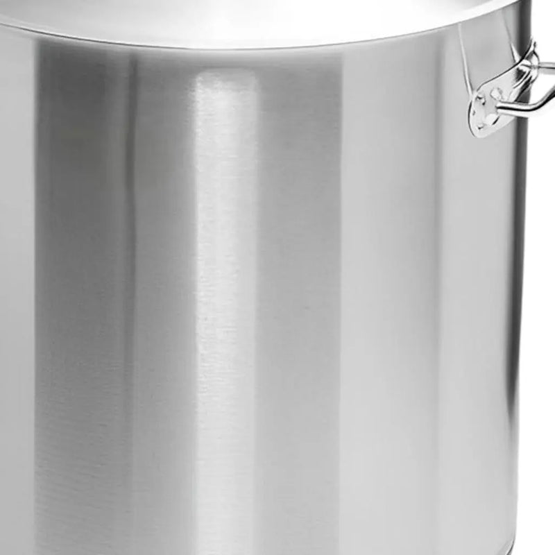 10" Silver Stainless Steel Stock Pot Homeroots Kitchen & Dining