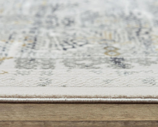 10' Stone Beige And Ivory Abstract Area Rug Homeroots Home Decor