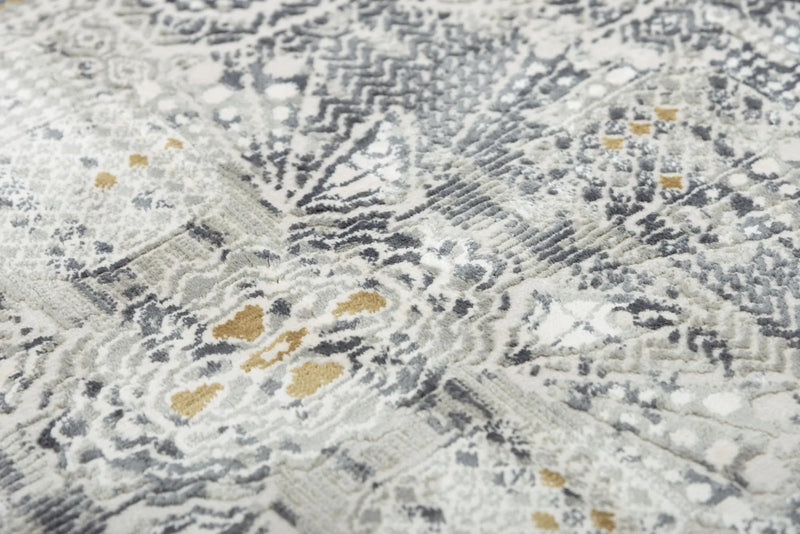 10' Stone Beige And Ivory Abstract Area Rug Homeroots Home Decor