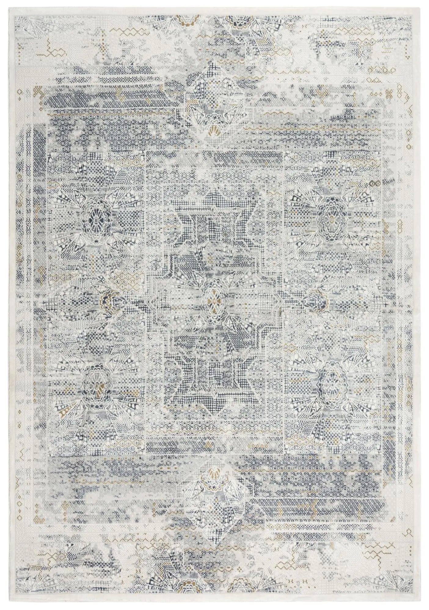 10' Stone Beige And Ivory Abstract Area Rug Homeroots Home Decor