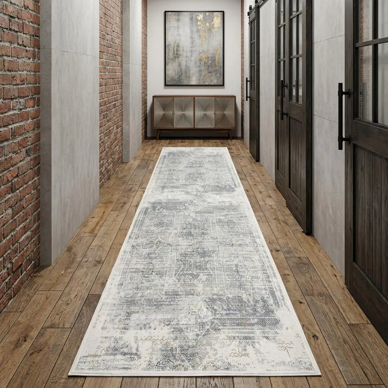 10' Stone Beige And Ivory Abstract Area Rug Homeroots Home Decor