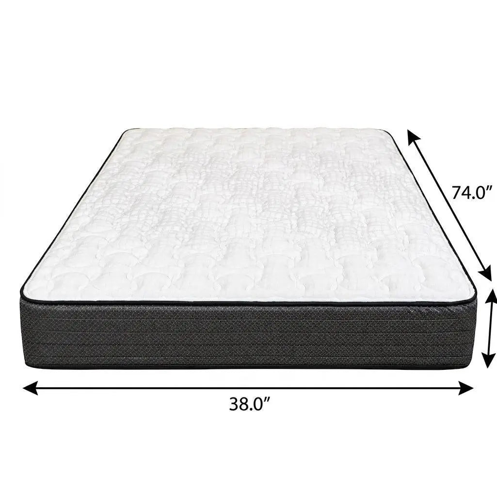 10" Twin Foam Firm Hybrid Mattress Homeroots Bed & Bath
