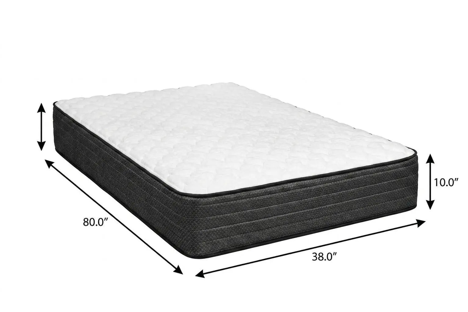 10" Twin XL Foam Medium Hybrid Mattress Homeroots Bed & Bath