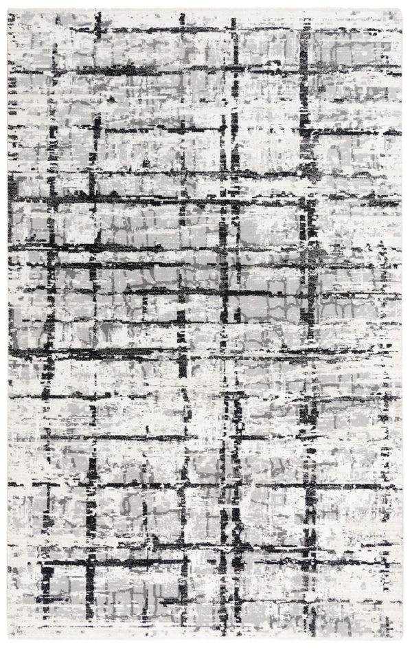 10' X 13' Black Ivory And Natural New Zealand Lambs Wool Abstract Hand Carved Handmade Area Rug Homeroots Home Decor