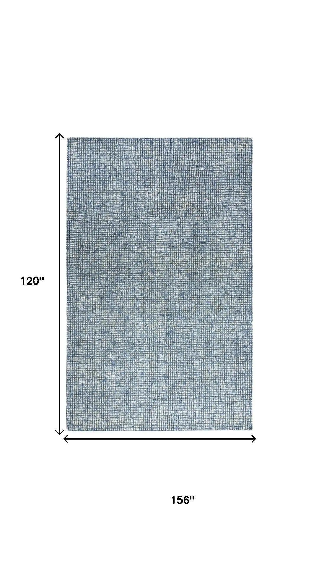 10' X 13' Blue And Beige Wool Hand Tufted Area Rug Homeroots Home Decor