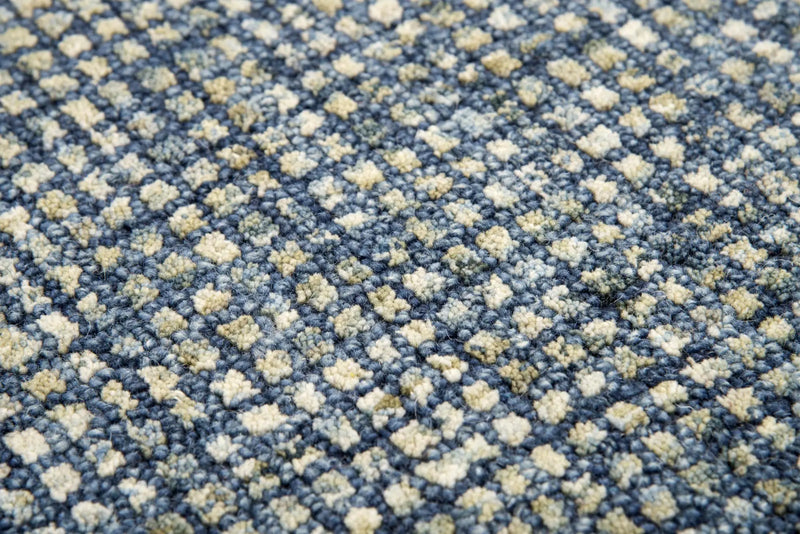 10' X 13' Blue And Beige Wool Hand Tufted Area Rug Homeroots Home Decor