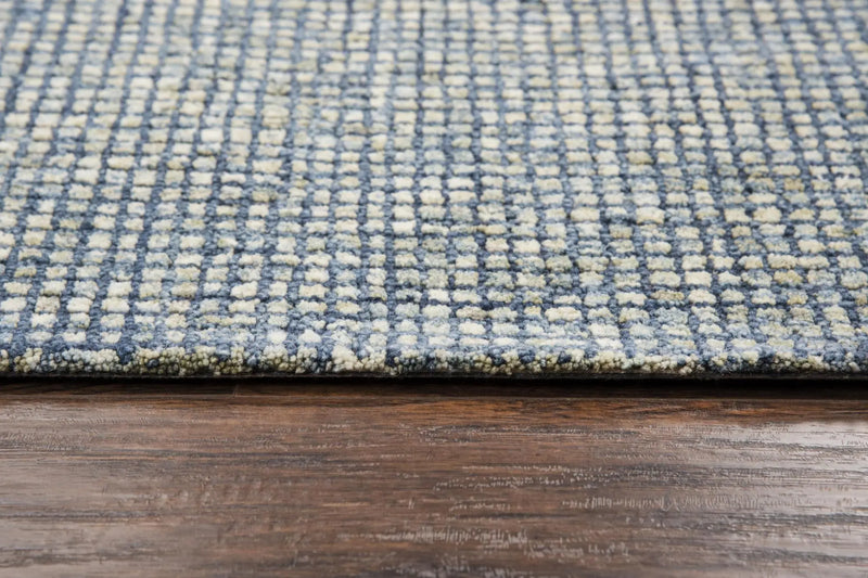 10' X 13' Blue And Beige Wool Hand Tufted Area Rug Homeroots Home Decor