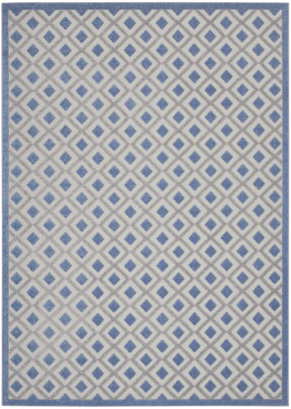 10' X 13' Blue And Gray Indoor Outdoor Area Rug Homeroots Outdoor