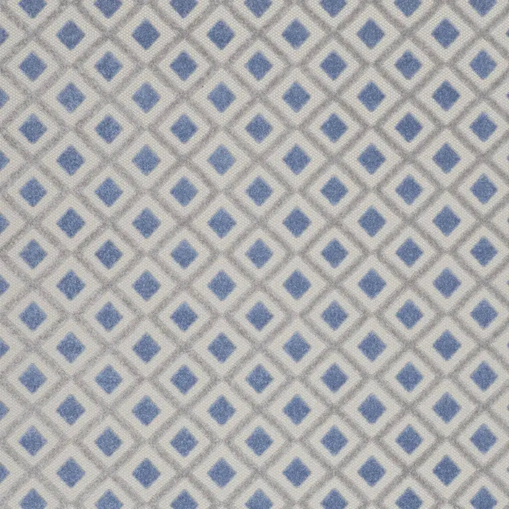 10' X 13' Blue And Gray Indoor Outdoor Area Rug Homeroots Outdoor