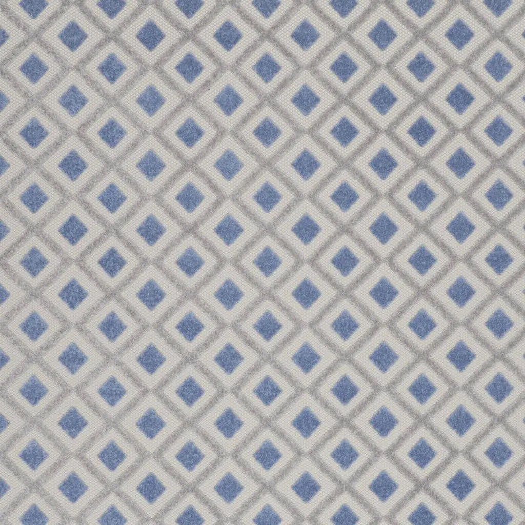 10' X 13' Blue And Gray Indoor Outdoor Area Rug Homeroots Outdoor