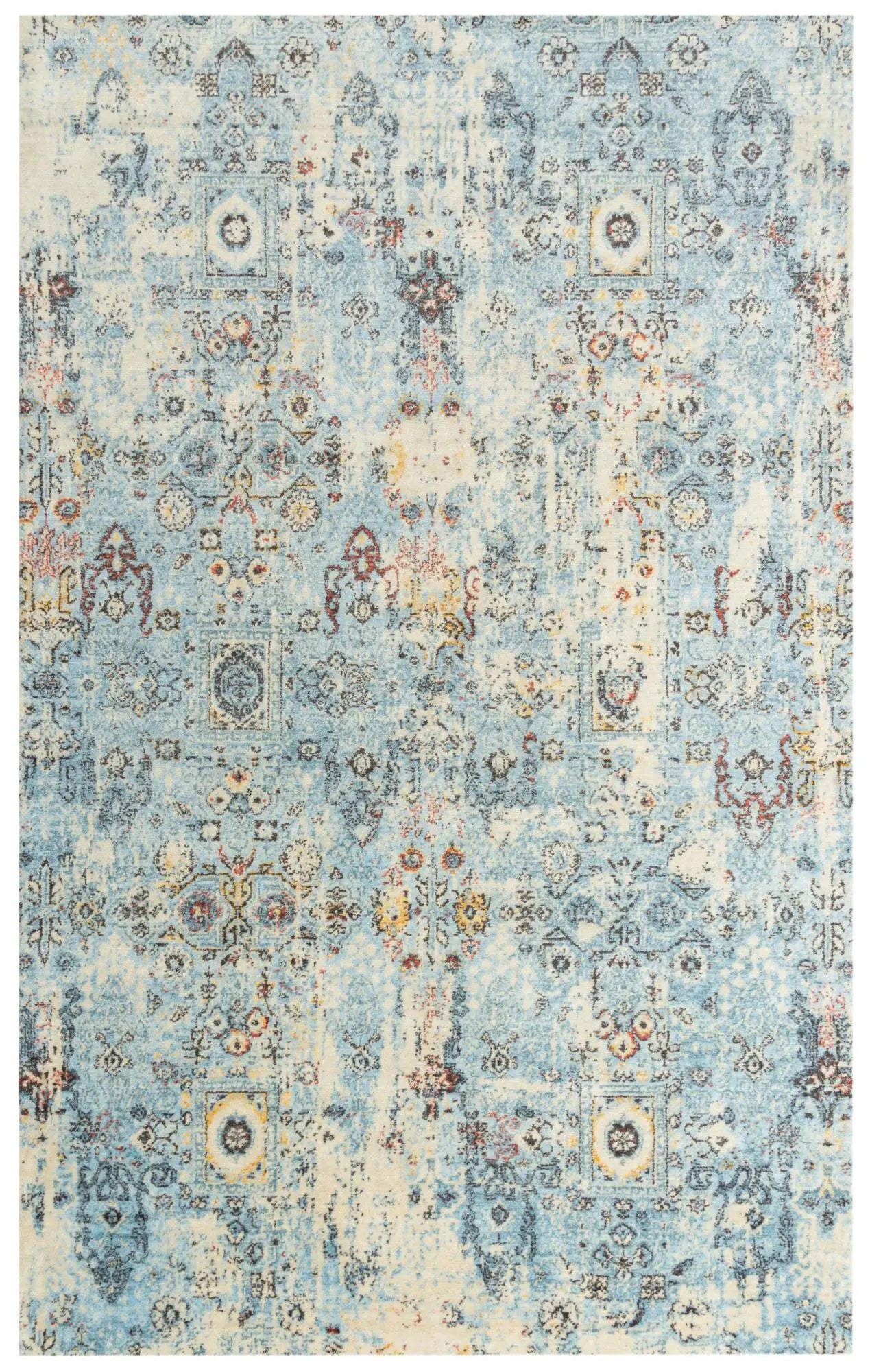 10' X 13' Blue Beige And Ivory New Zealand Lambs Wool Oriental Hand Carved Handmade Area Rug Homeroots Home Decor