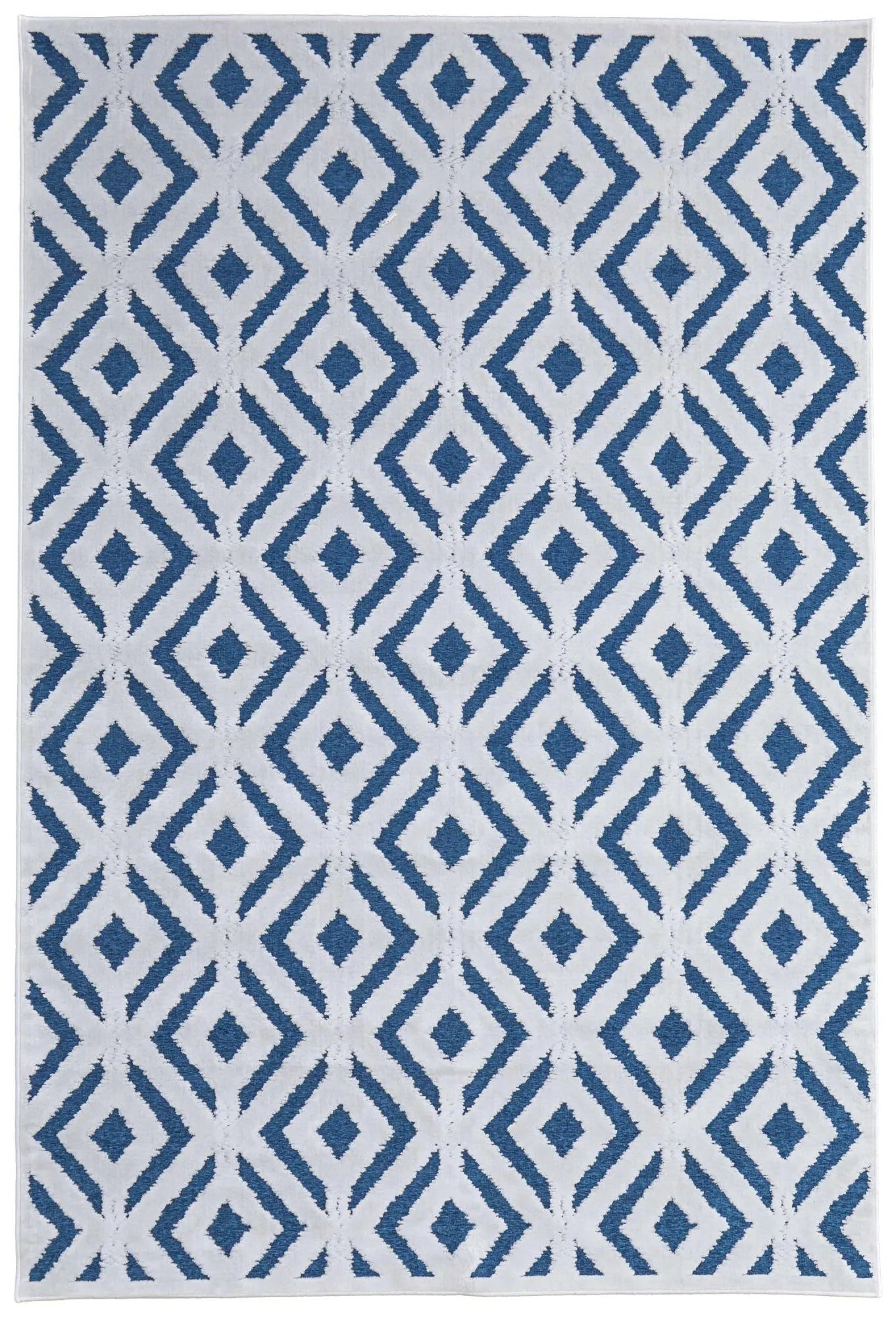 10' X 13' Blue Green And White Area Rug Homeroots Home Decor