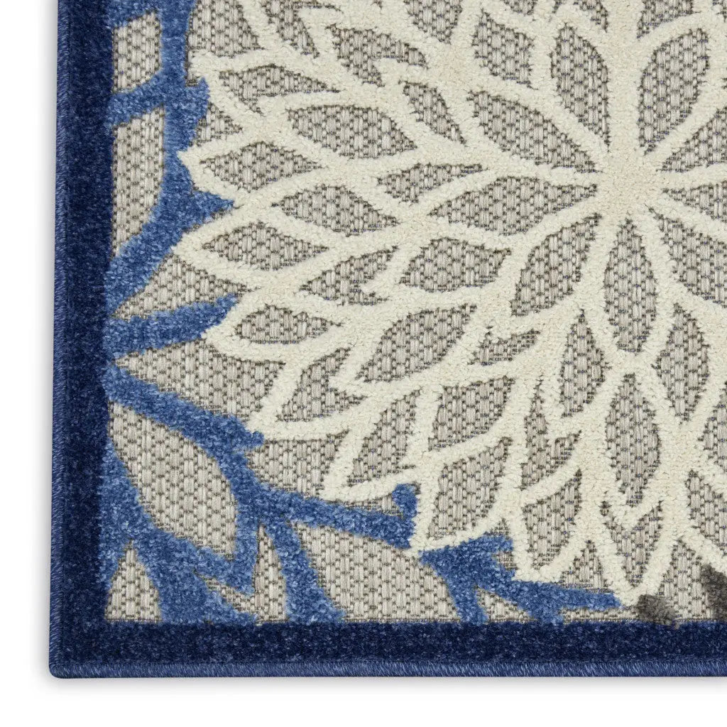 10' X 13' Blue Indoor Outdoor Area Rug - GreatEagleInc