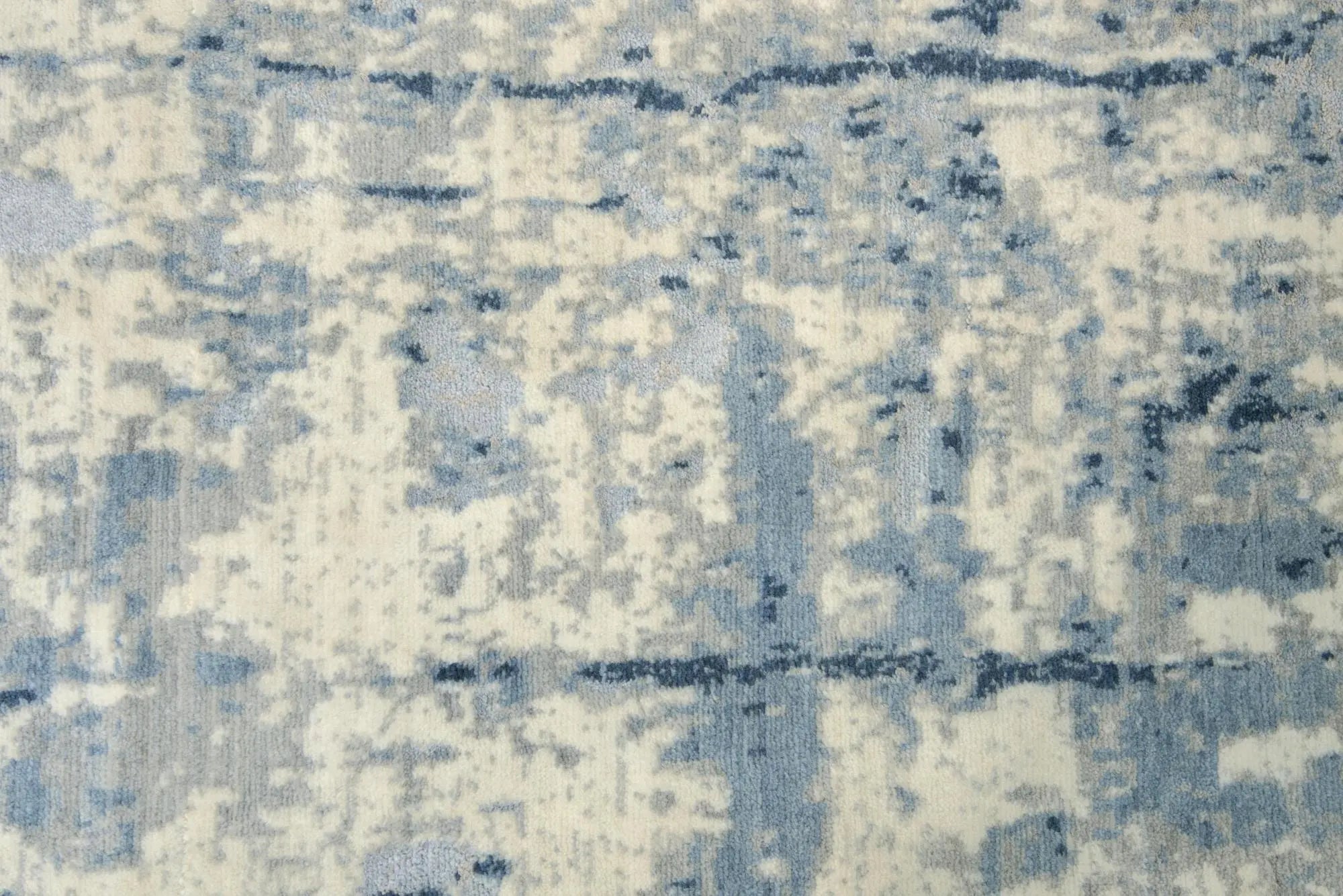 10' X 13' Blue Light Blue Gray And Ivory New Zealand Lambs Wool Abstract Hand Carved Handmade Area Rug Homeroots Home Decor