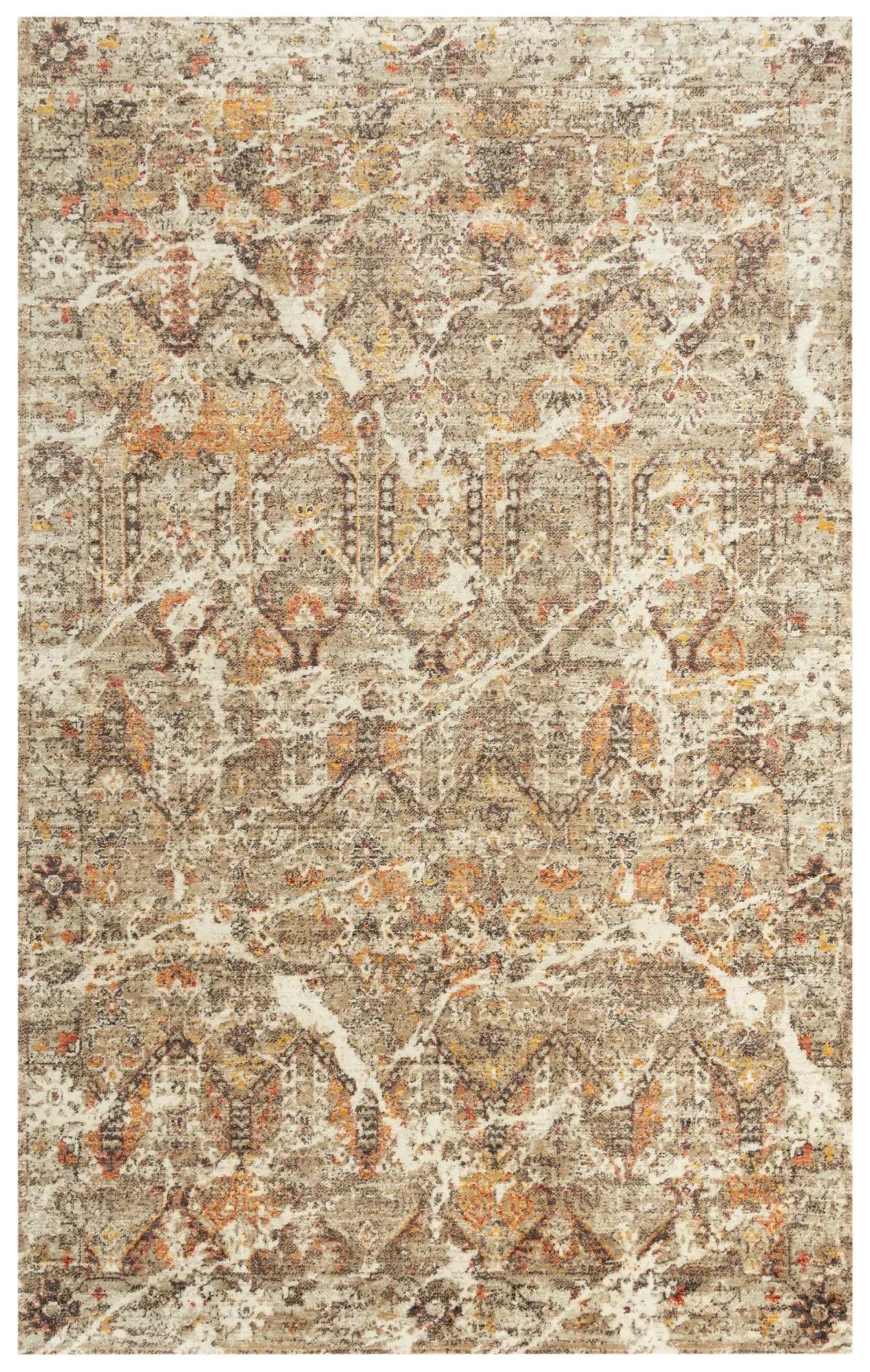 10' X 13' Brown Beige Ivory And Green New Zealand Lambs Wool Abstract Hand Carved Handmade Area Rug Homeroots Home Decor