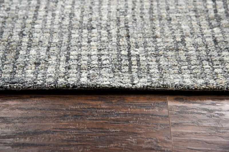 10' X 13' Dark Gray And Beige Wool Hand Tufted Area Rug Homeroots Home Decor