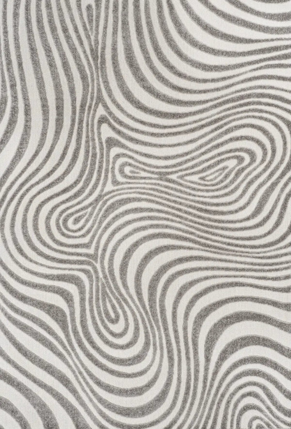 10' X 13' Gray And Ivory Abstract Indoor Outdoor Area Rug Homeroots Outdoor