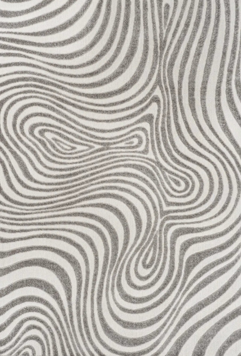 10' X 13' Gray And Ivory Abstract Indoor Outdoor Area Rug Homeroots Outdoor