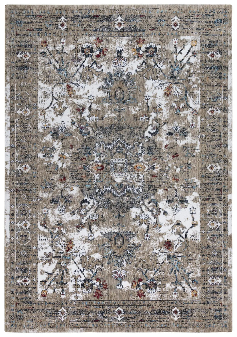 10' X 13' Gray Blue Orange Red And Ivory Medallion Hand Carved Handmade Area Rug Homeroots Home Decor