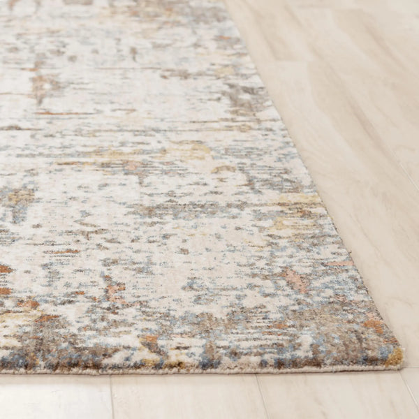 10' X 13' Ivory Brown And Gray Abstract Hand Carved Handmade Area Rug Homeroots Home Decor