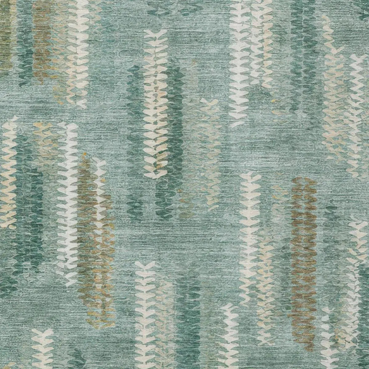 10' X 14' Aqua And Teal Blue Abstract Washable Indoor Outdoor Area Rug Homeroots Outdoor