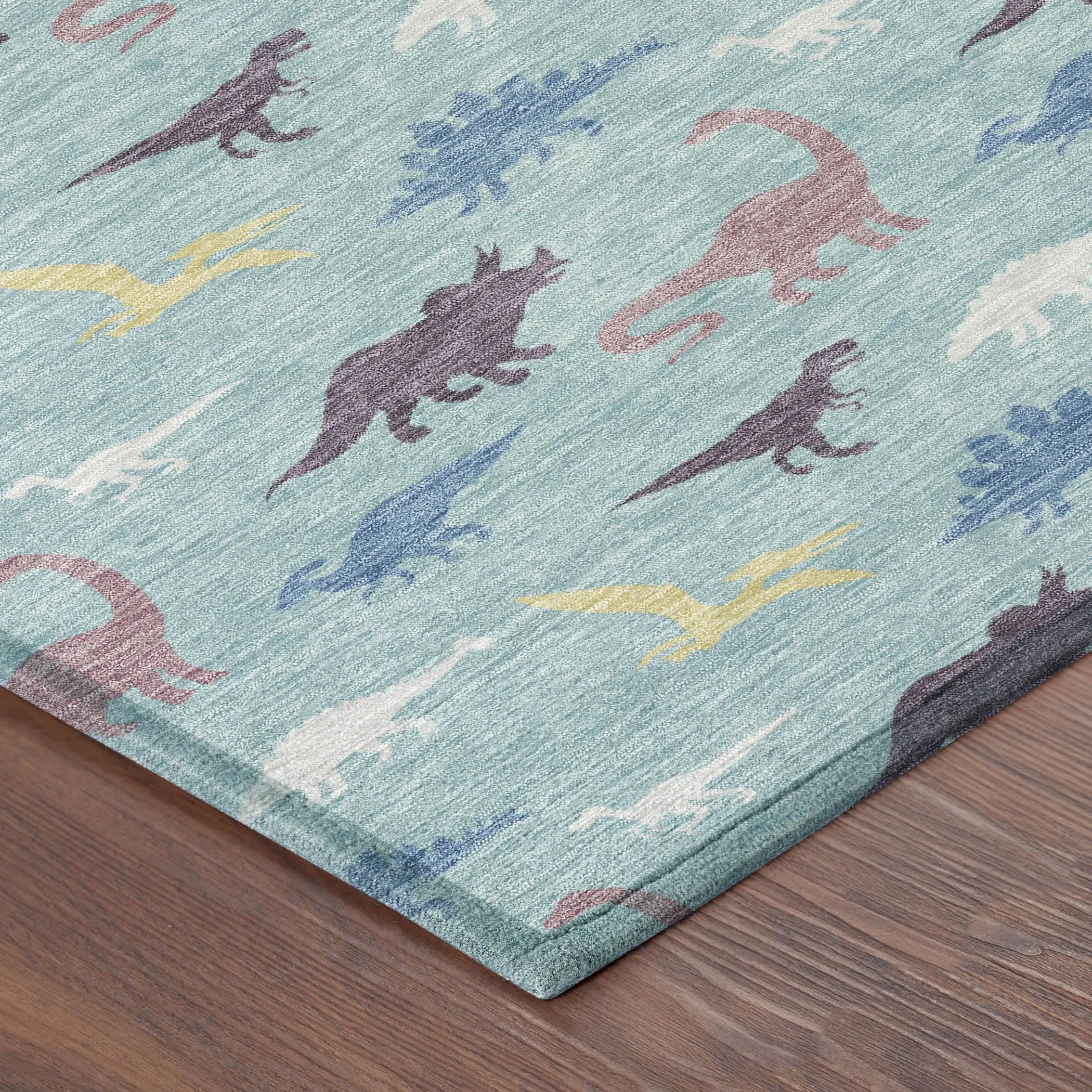 10' X 14' Aqua And Teal Blue Geometric Washable Indoor Outdoor Area Rug Homeroots Outdoor