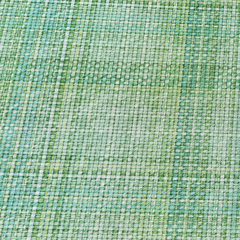 10' X 14' Aqua And Teal Blue Plaid Washable Indoor Outdoor Area Rug Homeroots Outdoor