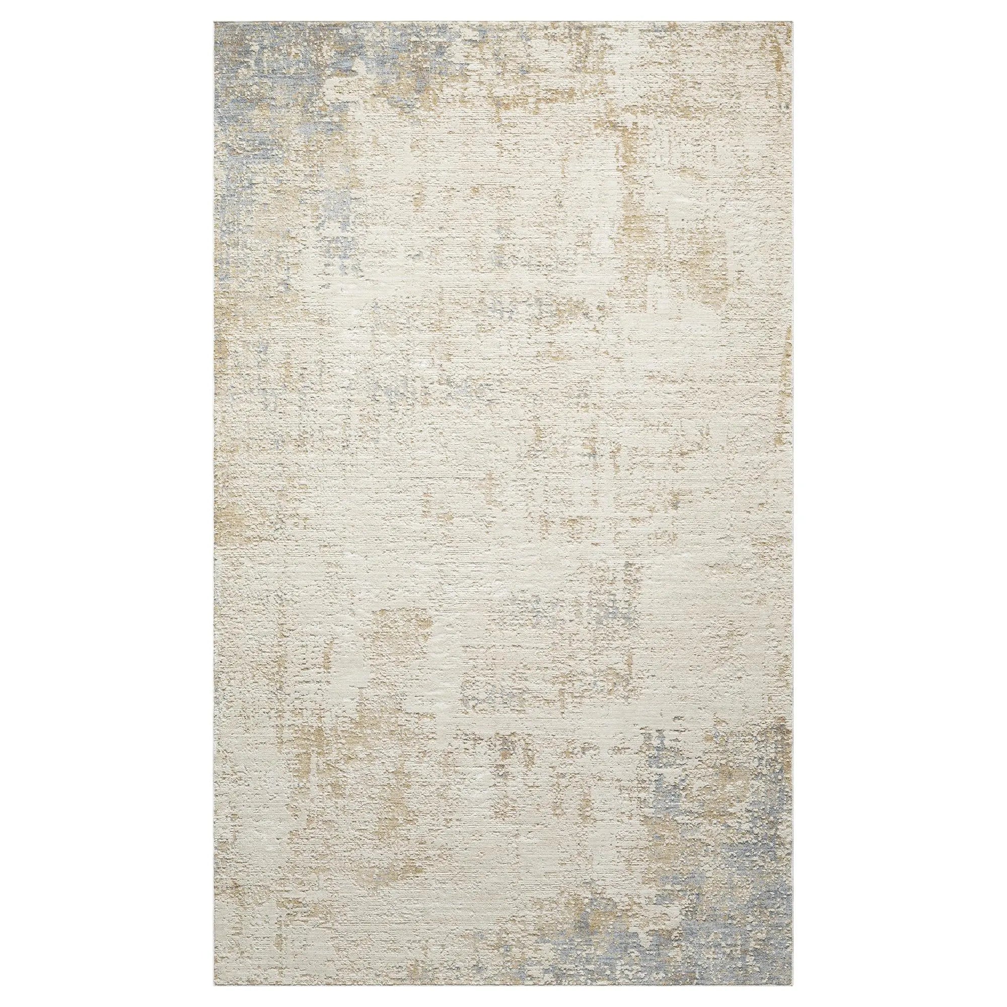10' X 14' Beige And Blue Abstract Area Rug Homeroots Home Decor