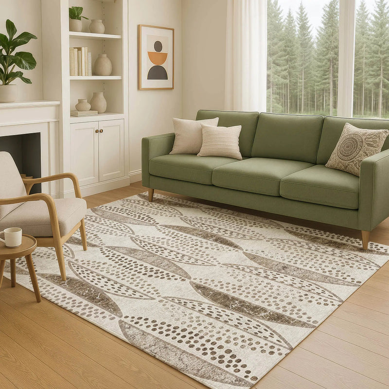 10' X 14' Beige And Blue Geometric Washable Indoor Outdoor Area Rug Homeroots Outdoor
