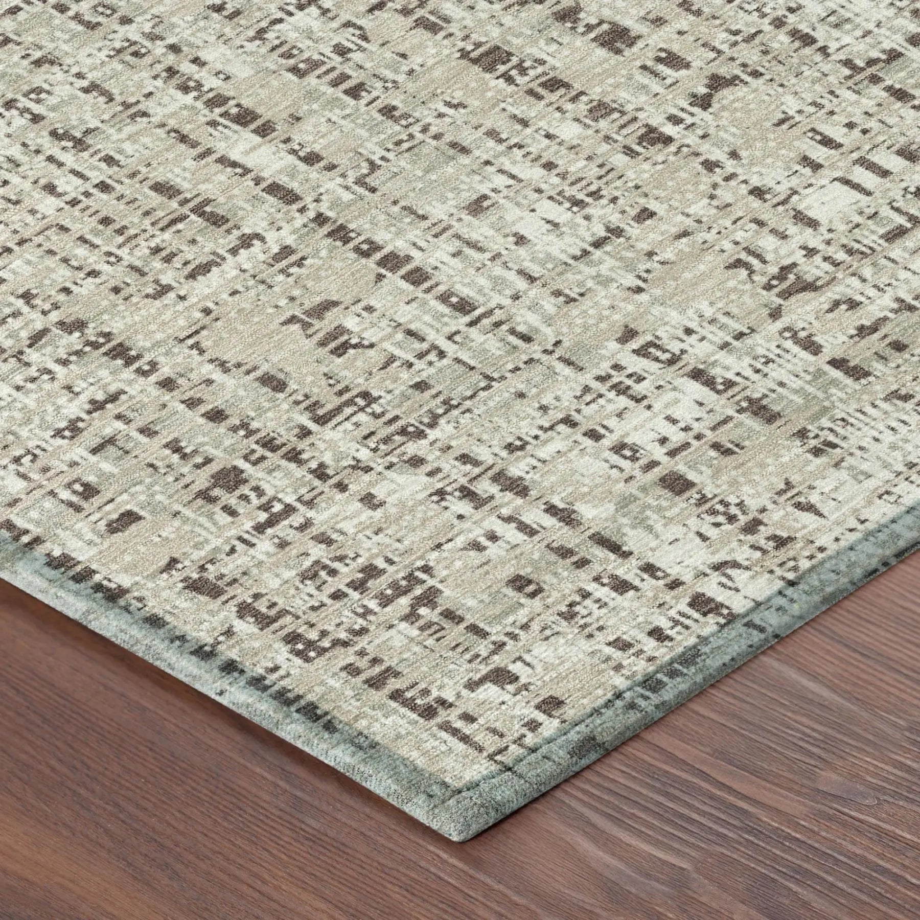 10' X 14' Beige And Brown Abstract Washable Indoor Outdoor Area Rug Homeroots Outdoor