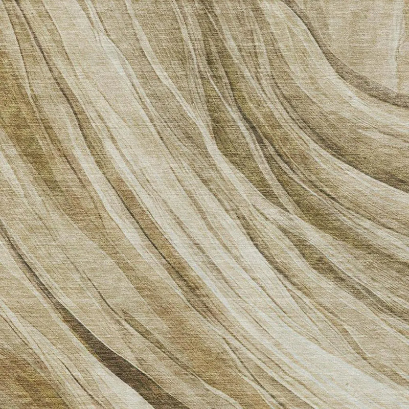 10' X 14' Beige And Brown Abstract Washable Indoor Outdoor Area Rug Homeroots Outdoor