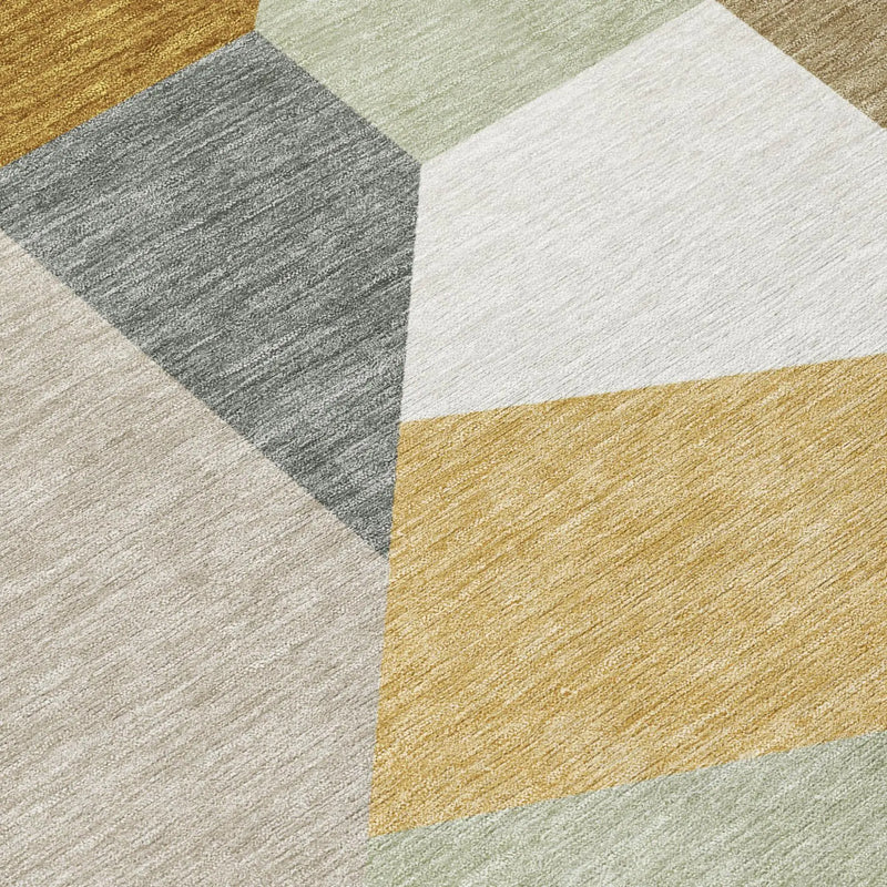 10' X 14' Beige And Brown Geometric Washable Indoor Outdoor Area Rug Homeroots Outdoor