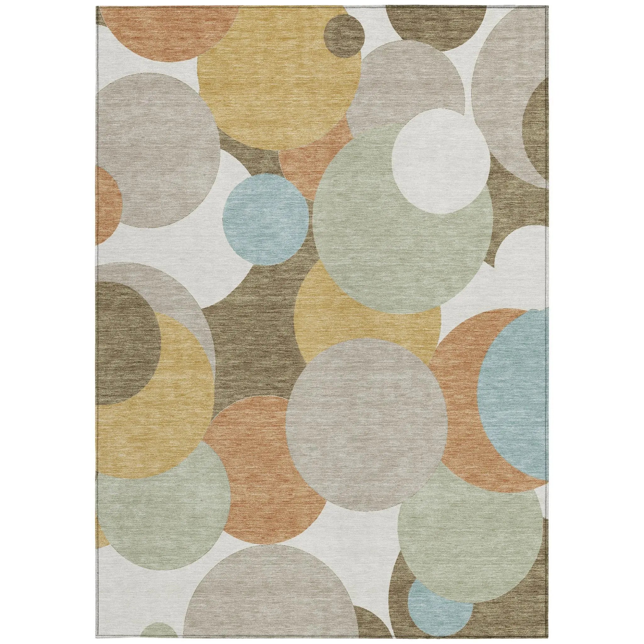 10' X 14' Beige And Brown Geometric Washable Indoor Outdoor Area Rug Homeroots Outdoor