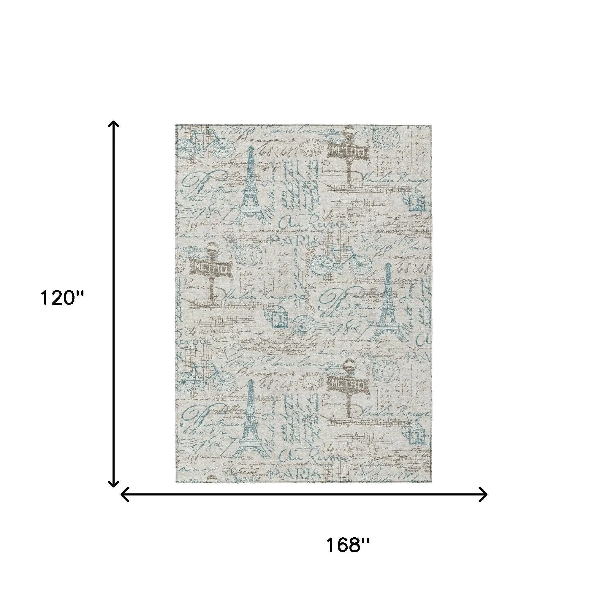 10' X 14' Beige And Brown Southwestern Washable Indoor Outdoor Area Rug Homeroots Outdoor